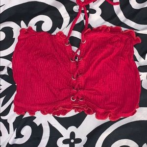 LACE UP TUBE TOP